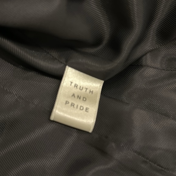 Truth and Pride leather jacket, with charcoal hardware! - Picture 3 of 5
